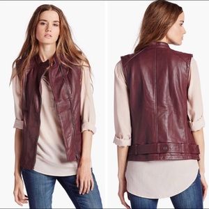 Lucky Brand Vest Genuine 100% Lambs leather